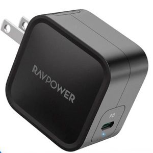 Ravpower Wall Charger PD Pioneer 61W GaN USB-C iPhone MacBook Compact